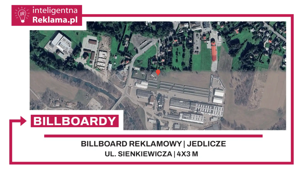 Lokalizacja reklamowa w Jedlicze przy ul. ul. Sienkiewicza - powierzchnia 12 m²