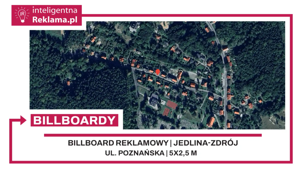 Lokalizacja reklamowa w Jedlina-Zdrój przy ul. ul. Poznańska - powierzchnia 12,5 m²