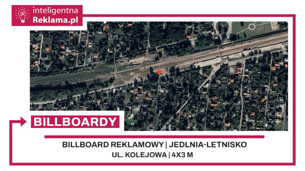 Lokalizacja reklamowa w Jedlnia-Letnisko przy ul. Kolejowa - powierzchnia 12 m²
