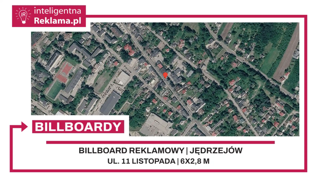 Lokalizacja reklamowa w Jędrzejów przy ul. 11 listopada - powierzchnia 16,8 m²