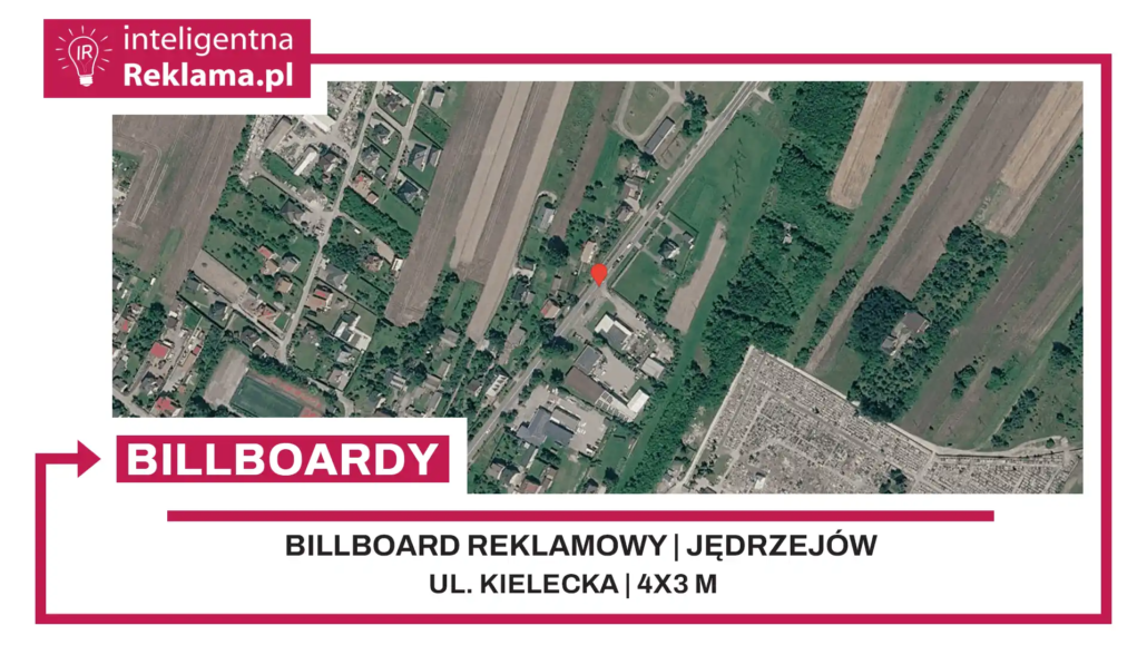 Lokalizacja reklamowa w Jędrzejów przy ul. Kielecka - powierzchnia 12 m²