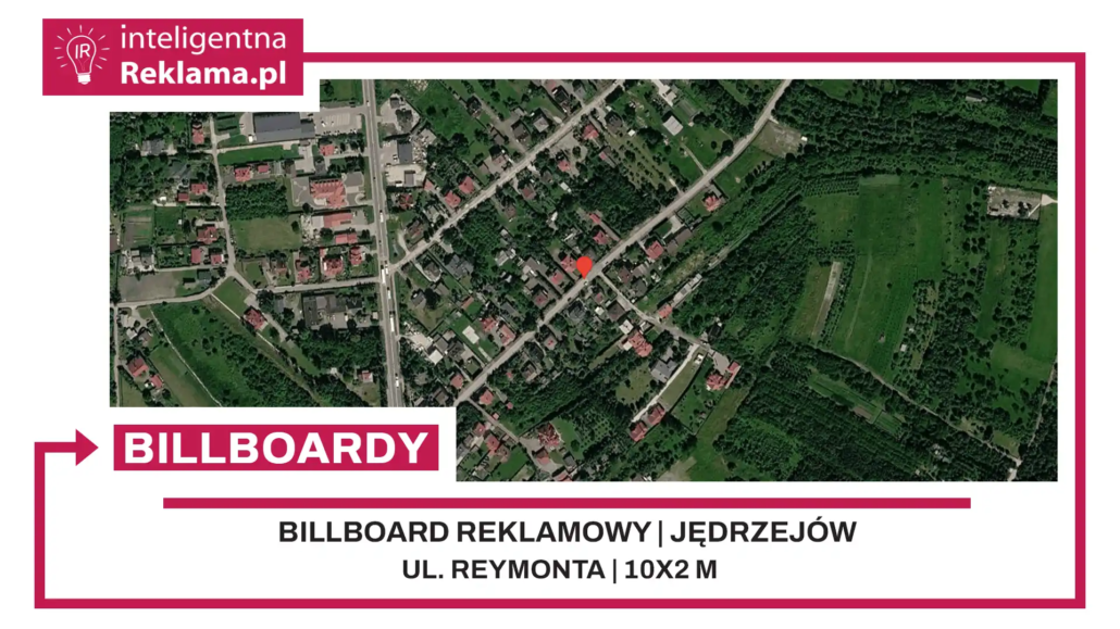 Lokalizacja reklamowa w Jędrzejów przy ul. Reymonta - powierzchnia 20 m²
