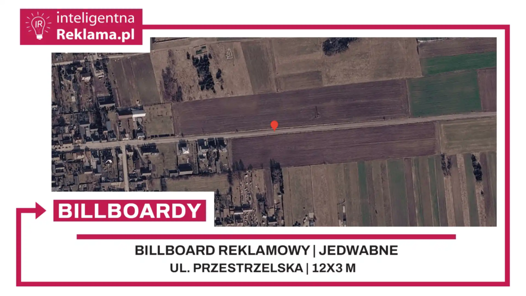 Lokalizacja reklamowa w Jedwabne przy ul. Przestrzelska - powierzchnia 36 m²