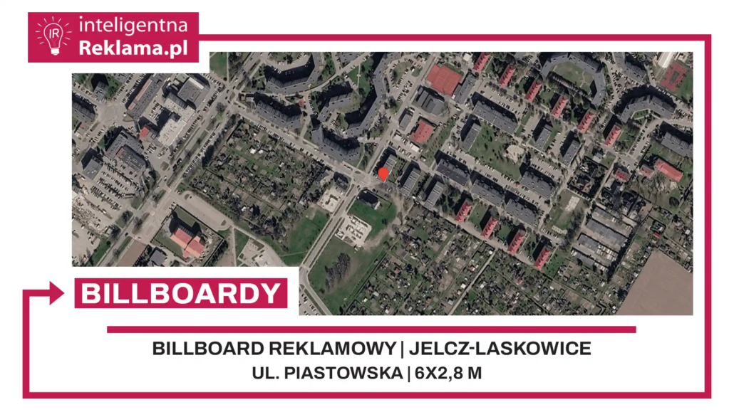 Lokalizacja reklamowa w Jelcz-Laskowice przy ul. Piastowska - powierzchnia 16,8 m²