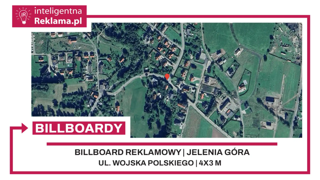 Lokalizacja reklamowa w Jelenia Góra przy ul. ul. Wojska Polskiego - powierzchnia 12 m²