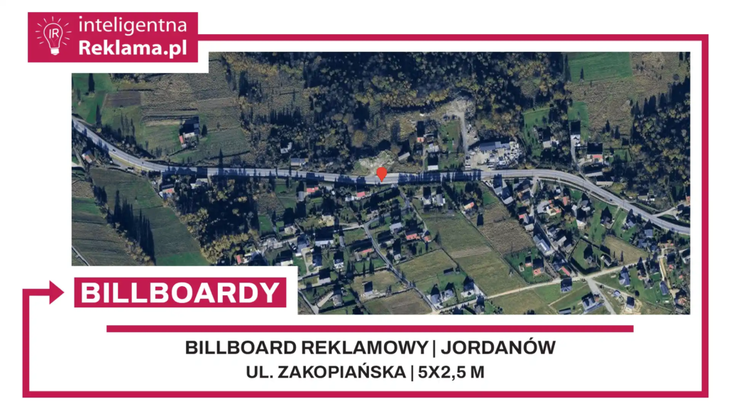 Lokalizacja reklamowa w Jordanów przy ul. Zakopiańska - powierzchnia 12,5 m²