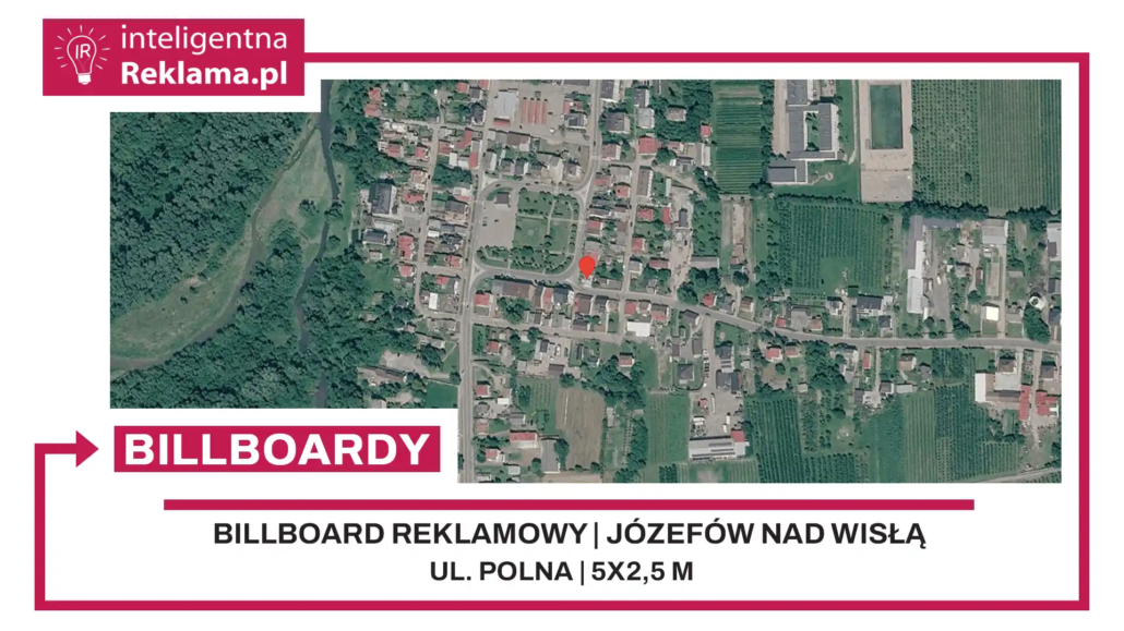 Lokalizacja reklamowa w Józefów nad Wisłą przy ul. ul. Polna - powierzchnia 12,5 m²
