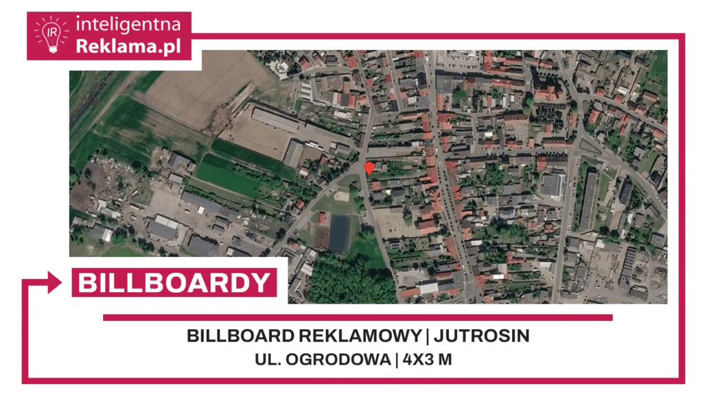 Lokalizacja reklamowa w Jutrosin przy ul. Ogrodowa - powierzchnia 12 m²