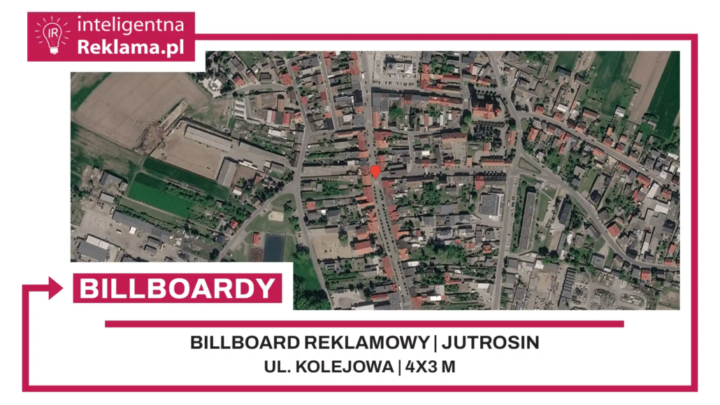 Lokalizacja reklamowa w Jutrosin przy ul. ul. Kolejowa - powierzchnia 12 m²