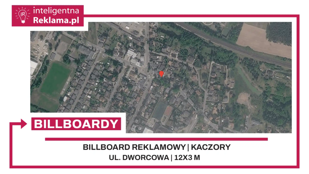 Lokalizacja reklamowa w Kaczory przy ul. Dworcowa - powierzchnia 36 m²