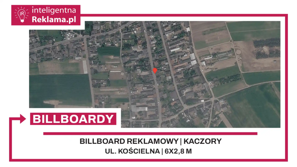 Lokalizacja reklamowa w Kaczory przy ul. ul. Kościelna - powierzchnia 16,8 m²