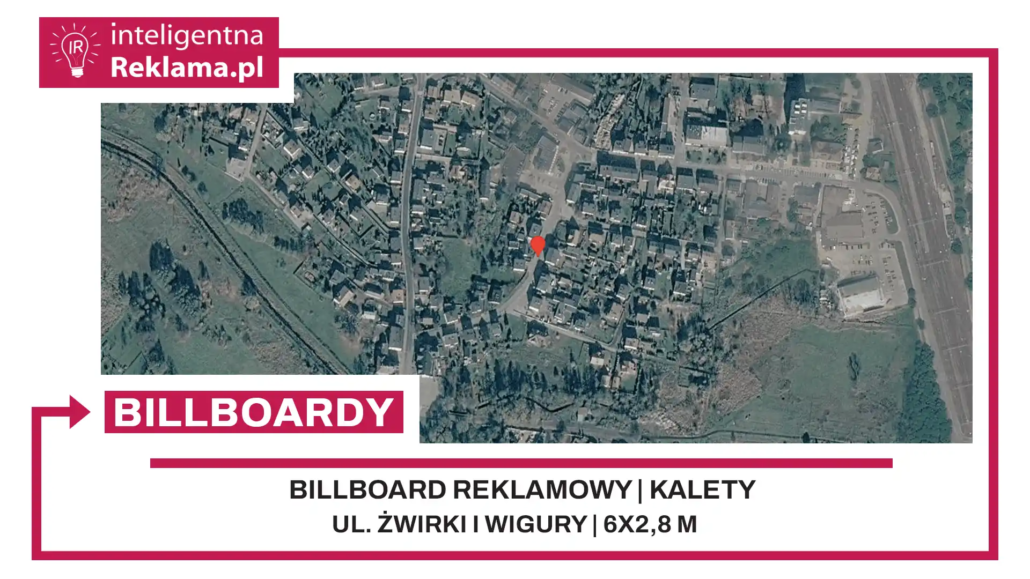 Lokalizacja reklamowa w Kalety przy ul. Żwirki i Wigury - powierzchnia 16,8 m²