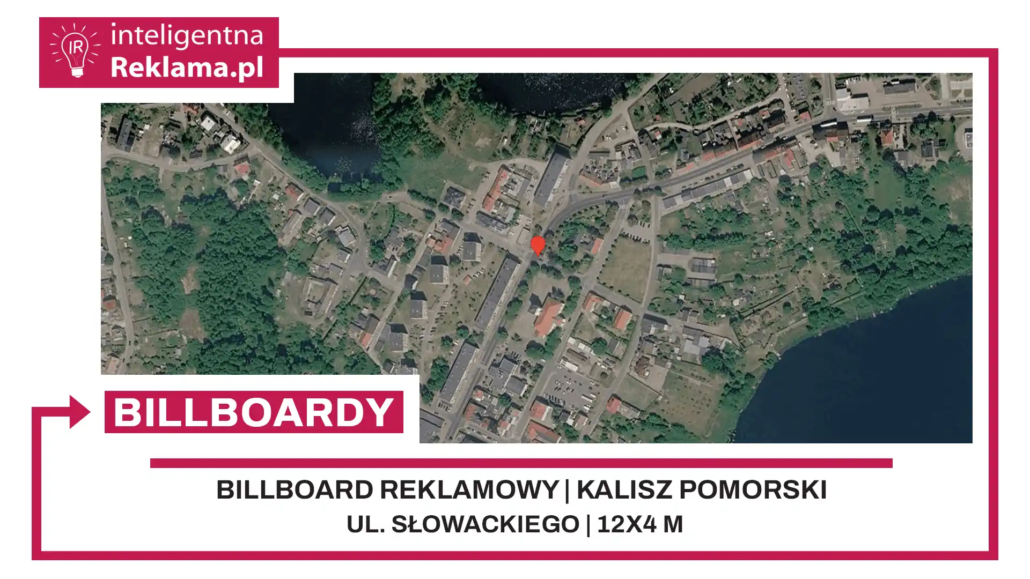 Lokalizacja reklamowa w Kalisz Pomorski przy ul. Słowackiego - powierzchnia 48 m²