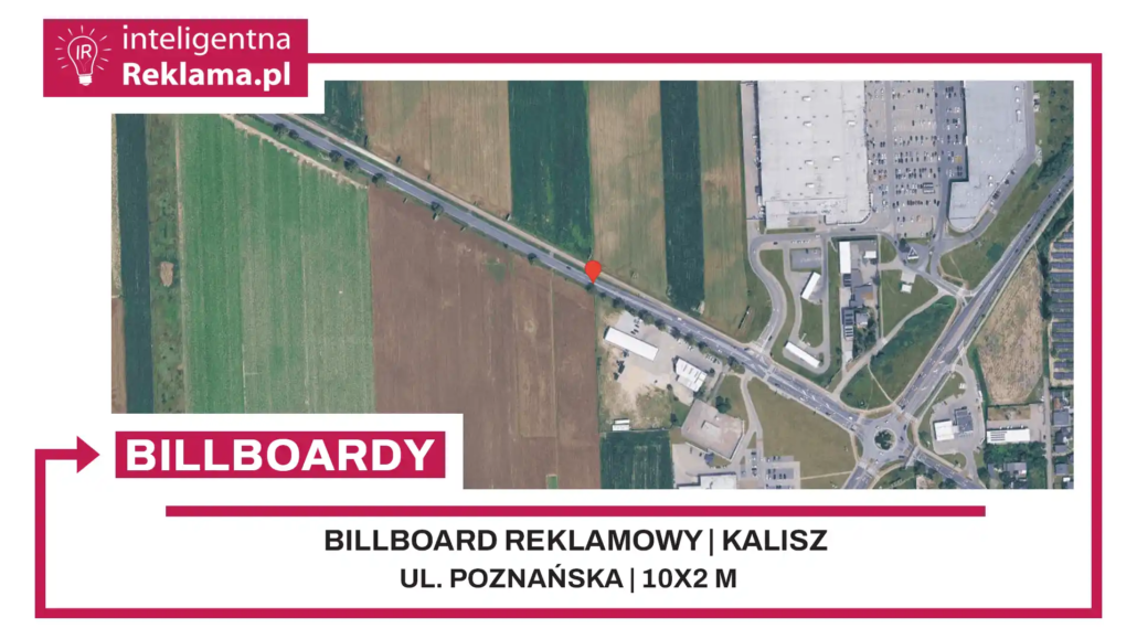 Lokalizacja reklamowa w Kalisz przy ul. Poznańska - powierzchnia 20 m²