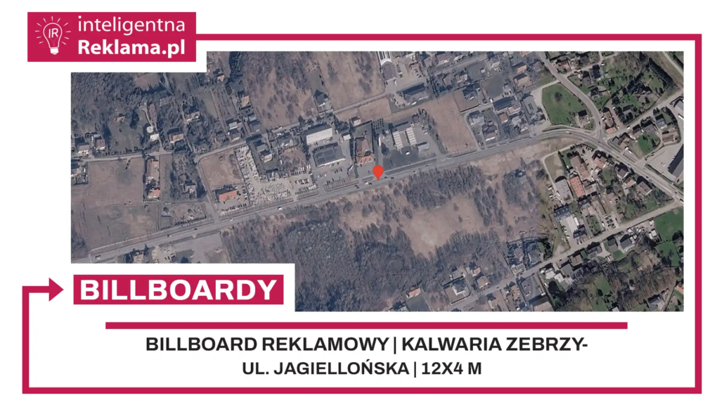 Lokalizacja reklamowa w Kalwaria Zebrzydowska przy ul. Jagiellońska - powierzchnia 48 m²