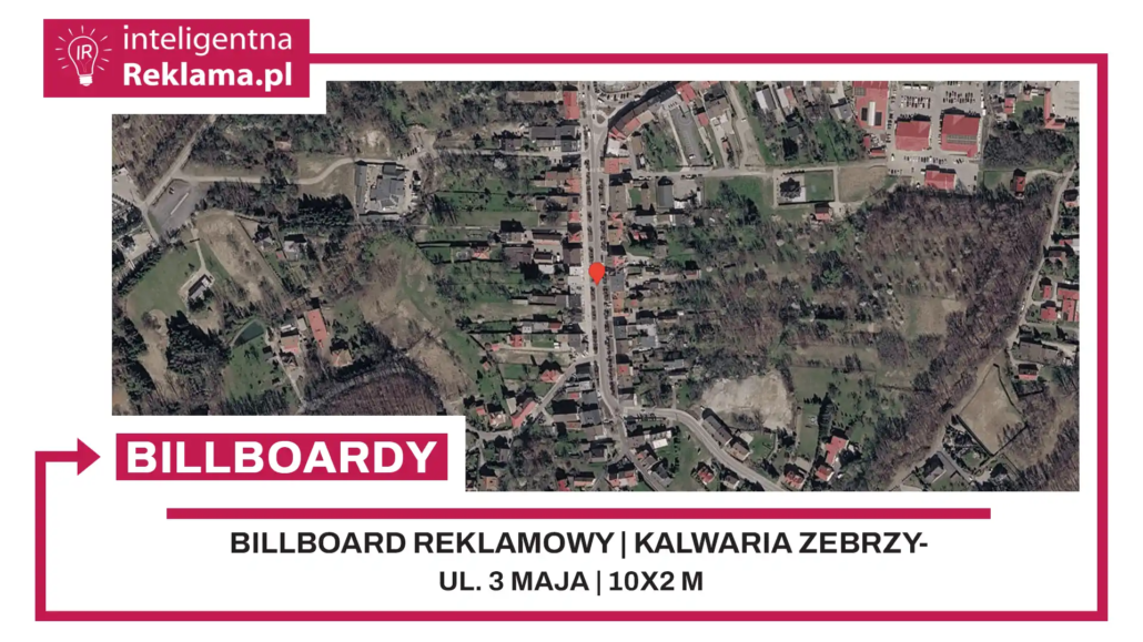 Lokalizacja reklamowa w Kalwaria Zebrzydowska przy ul. ul. 3 Maja - powierzchnia 20 m²