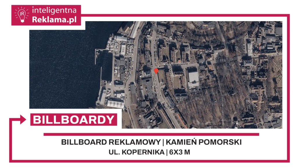 Lokalizacja reklamowa w Kamień Pomorski przy ul. Kopernika - powierzchnia 18 m²