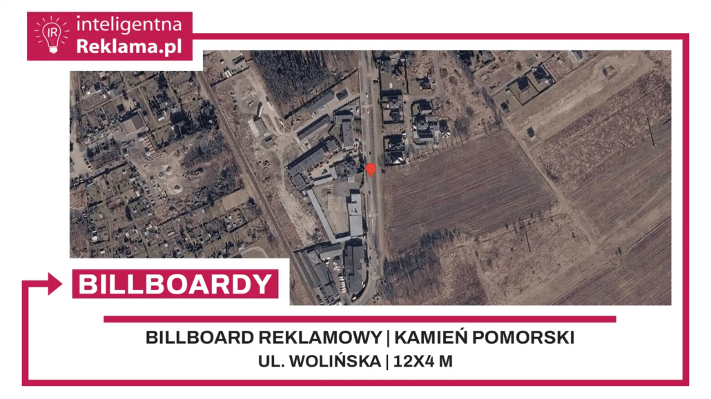 Lokalizacja reklamowa w Kamień Pomorski przy ul. Wolińska - powierzchnia 48 m²