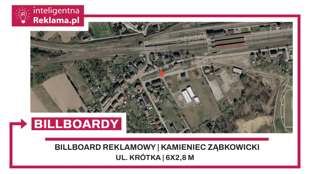 Lokalizacja reklamowa w Kamieniec Ząbkowicki przy ul. Krótka - powierzchnia 16,8 m²
