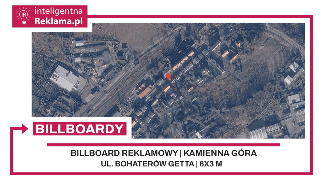 Lokalizacja reklamowa w Kamienna Góra przy ul. Bohaterów Getta - powierzchnia 18 m²
