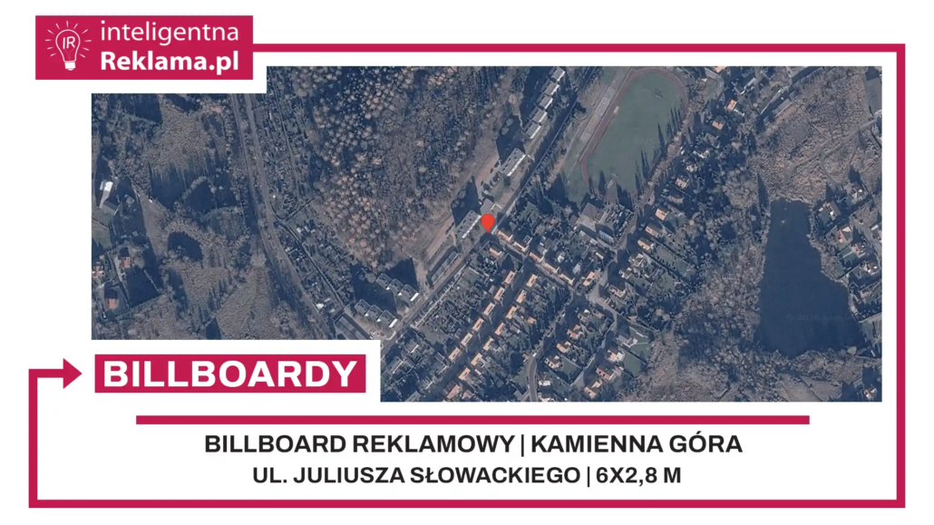 Lokalizacja reklamowa w Kamienna Góra przy ul. Juliusza Słowackiego - powierzchnia 16,8 m²
