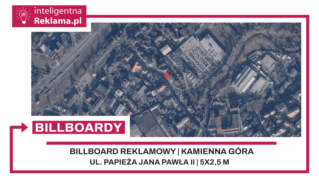 Lokalizacja reklamowa w Kamienna Góra przy ul. ul. Papieża Jana Pawła II - powierzchnia 12,5 m²