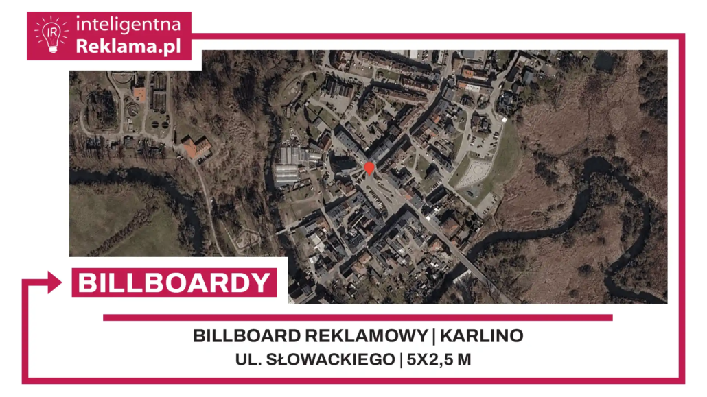 Lokalizacja reklamowa w Karlino przy ul. Słowackiego - powierzchnia 12,5 m²