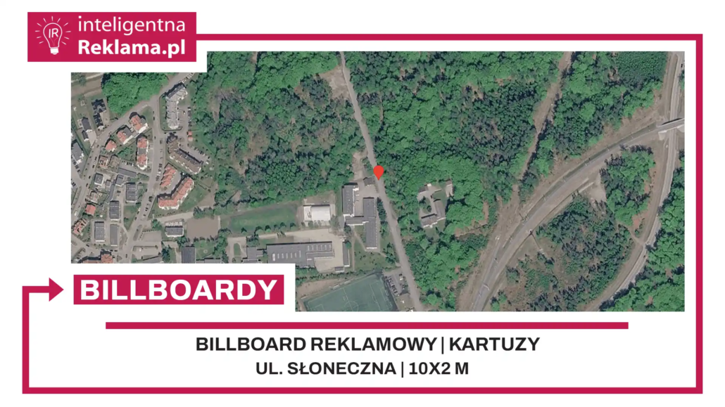 Lokalizacja reklamowa w Kartuzy przy ul. Słoneczna - powierzchnia 20 m²