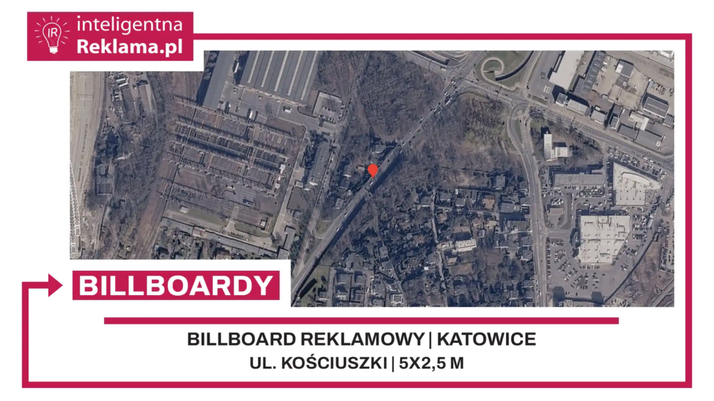Lokalizacja reklamowa w Katowice przy ul. Kościuszki - powierzchnia 12,5 m²