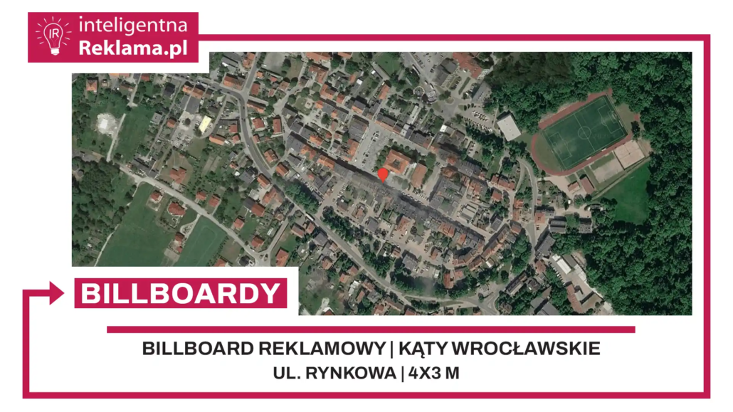 Lokalizacja reklamowa w Kąty Wrocławskie przy ul. Rynkowa - powierzchnia 12 m²