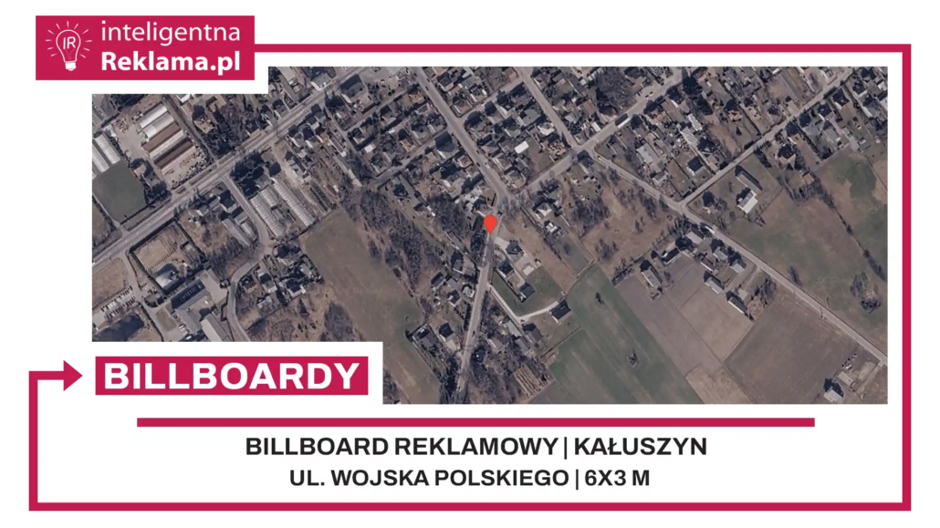 Lokalizacja reklamowa w Kałuszyn przy ul. Wojska Polskiego - powierzchnia 18 m²
