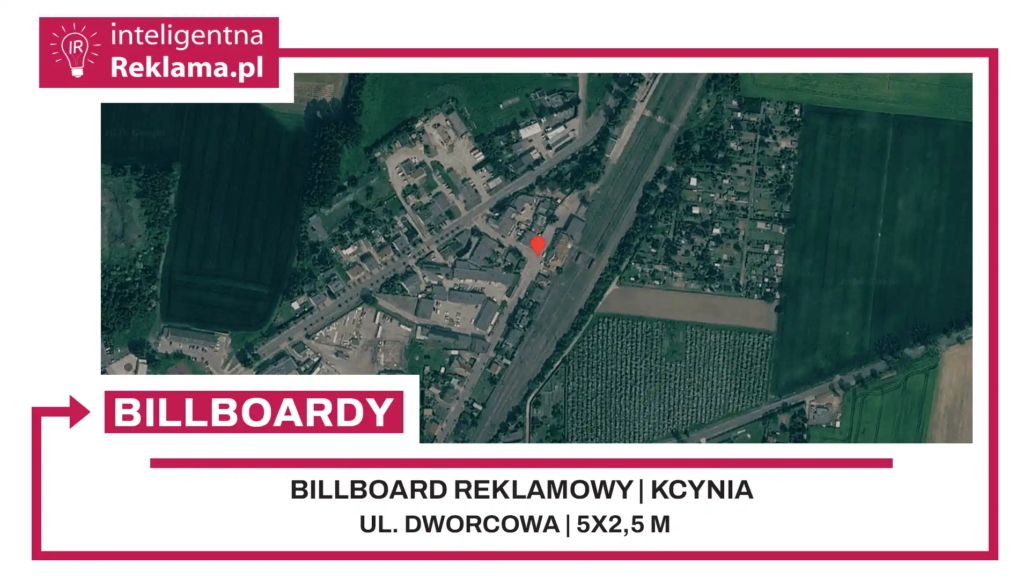 Lokalizacja reklamowa w Kcynia przy ul. ul. Dworcowa - powierzchnia 12,5 m²