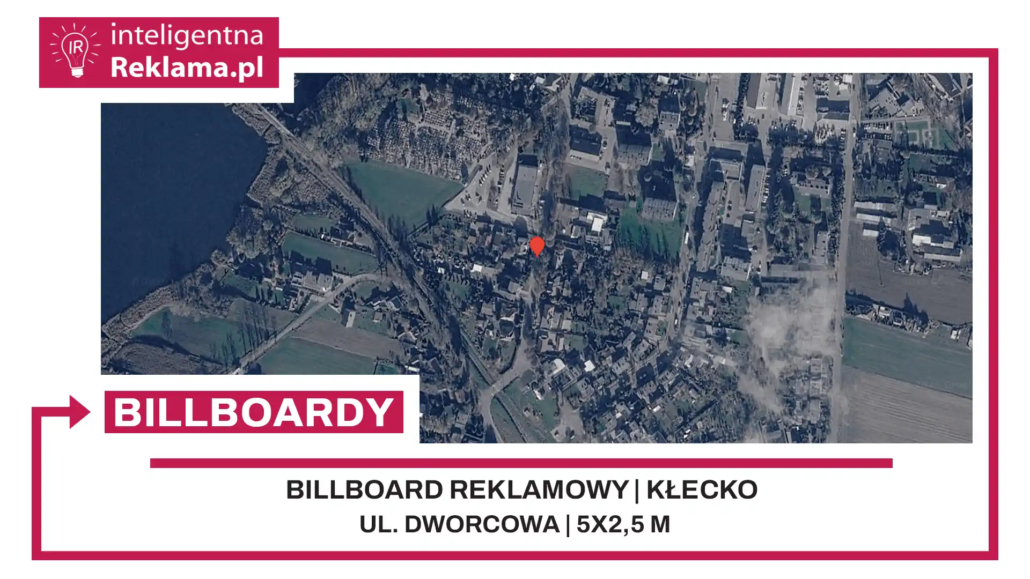 Lokalizacja reklamowa w Kłecko przy ul. Dworcowa - powierzchnia 12,5 m²
