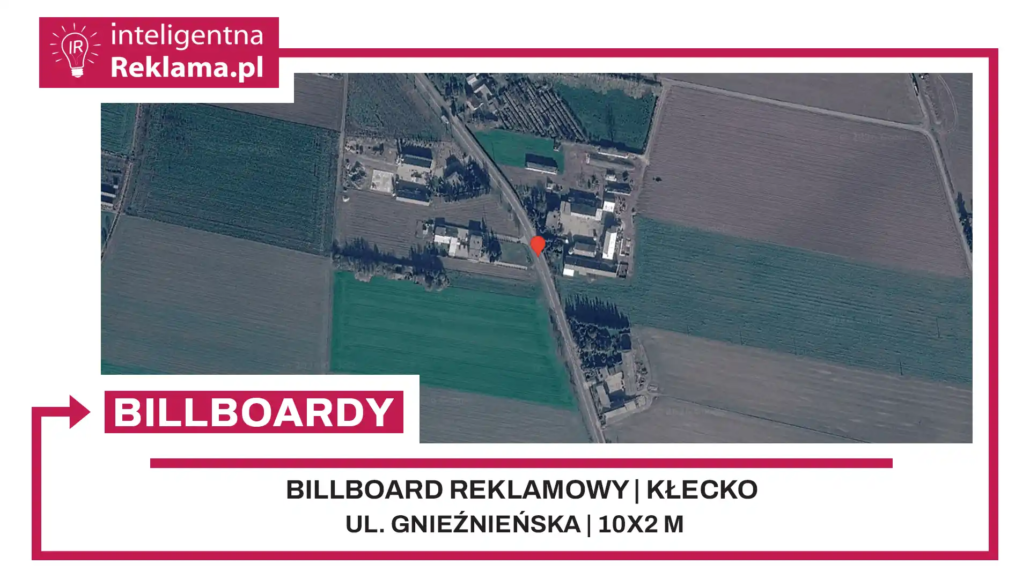 Lokalizacja reklamowa w Kłecko przy ul. ul. Gnieźnieńska - powierzchnia 20 m²