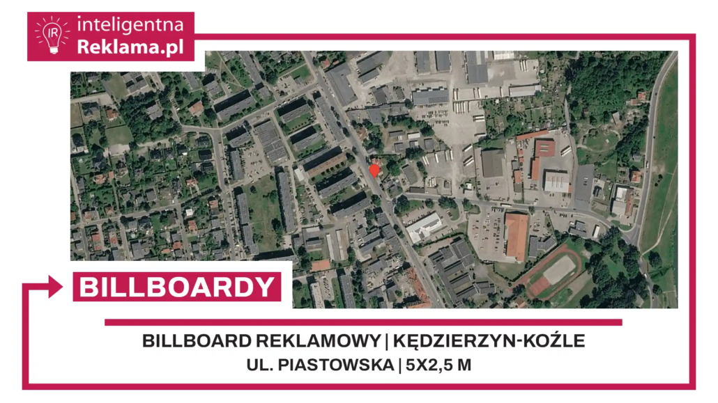 Lokalizacja reklamowa w Kędzierzyn-Koźle przy ul. Piastowska - powierzchnia 12,5 m²