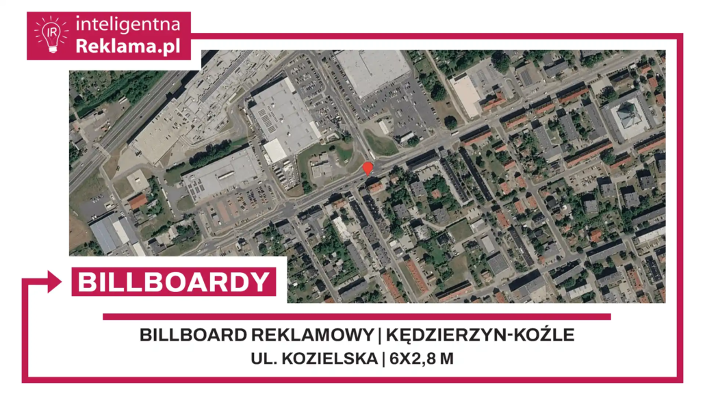 Lokalizacja reklamowa w Kędzierzyn-Koźle przy ul. ul. Kozielska - powierzchnia 16,8 m²