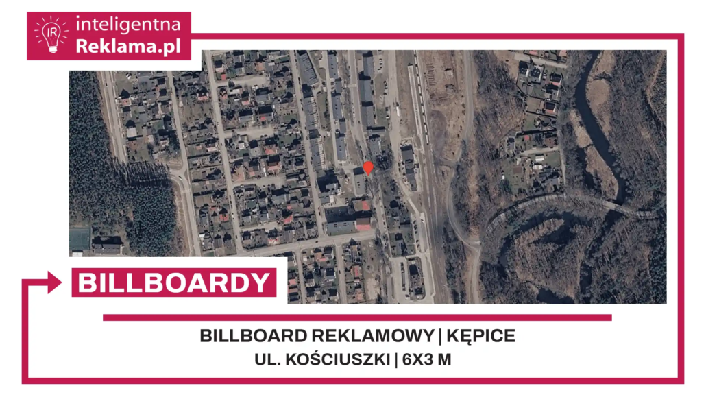 Lokalizacja reklamowa w Kępice przy ul. Kościuszki - powierzchnia 18 m²