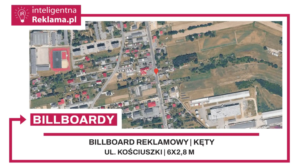 Lokalizacja reklamowa w Kęty przy ul. Kościuszki - powierzchnia 16,8 m²