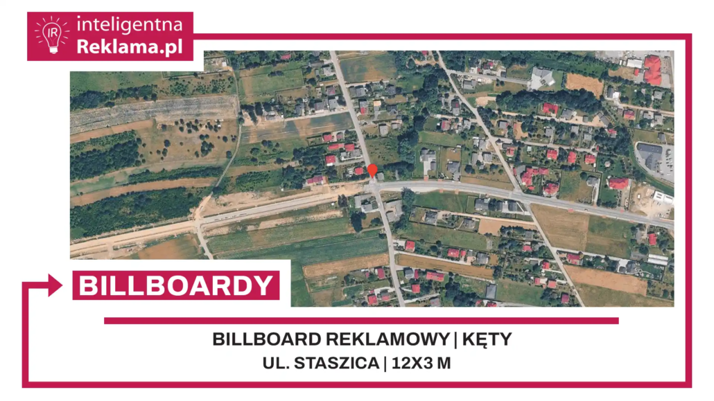 Lokalizacja reklamowa w Kęty przy ul. Staszica - powierzchnia 36 m²