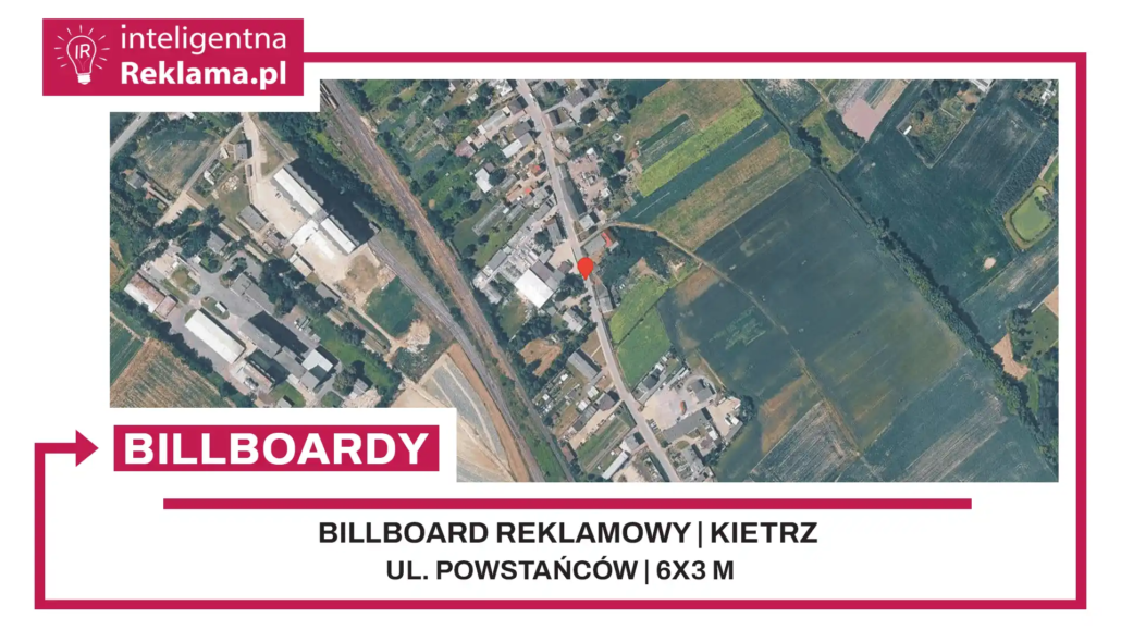 Lokalizacja reklamowa w Kietrz przy ul. Powstańców - powierzchnia 18 m²