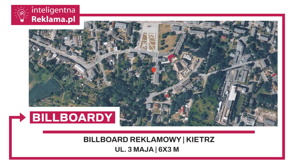 Lokalizacja reklamowa w Kietrz przy ul. ul. 3 Maja - powierzchnia 18 m²