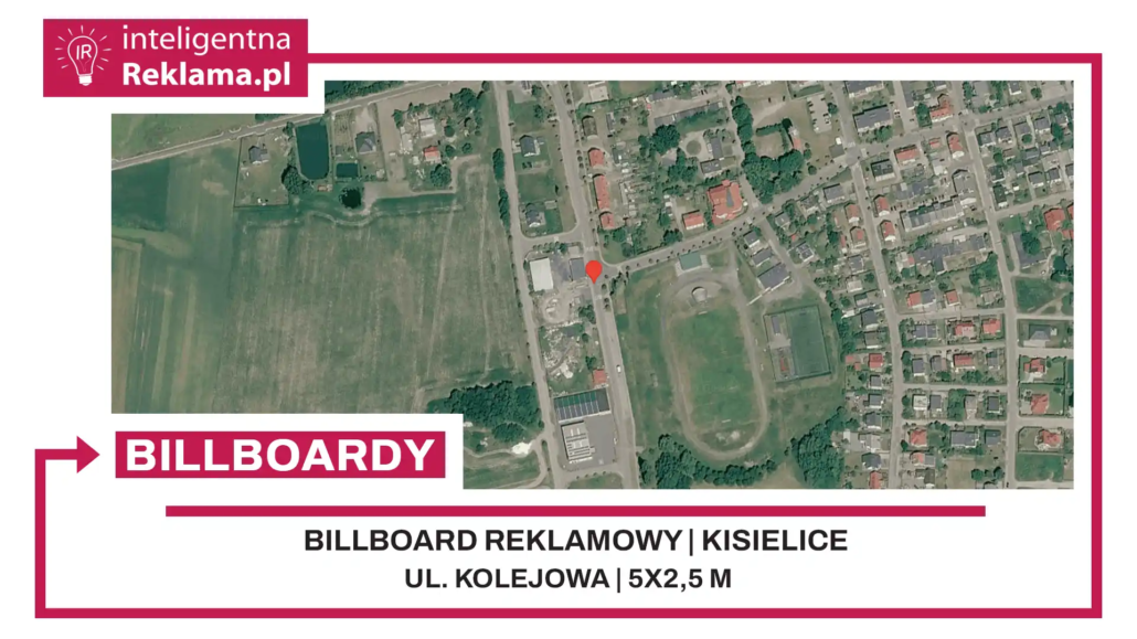 Lokalizacja reklamowa w Kisielice przy ul. Kolejowa - powierzchnia 12,5 m²