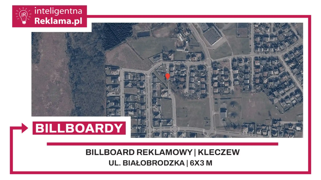 Lokalizacja reklamowa w Kleczew przy ul. Białobrodzka - powierzchnia 18 m²