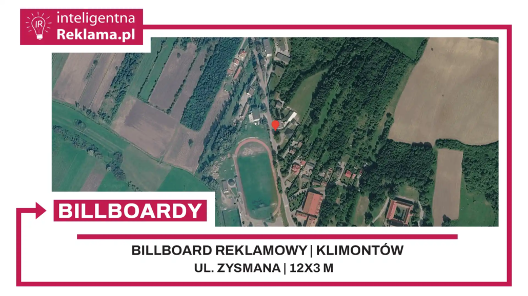 Lokalizacja reklamowa w Klimontów przy ul. Zysmana - powierzchnia 36 m²