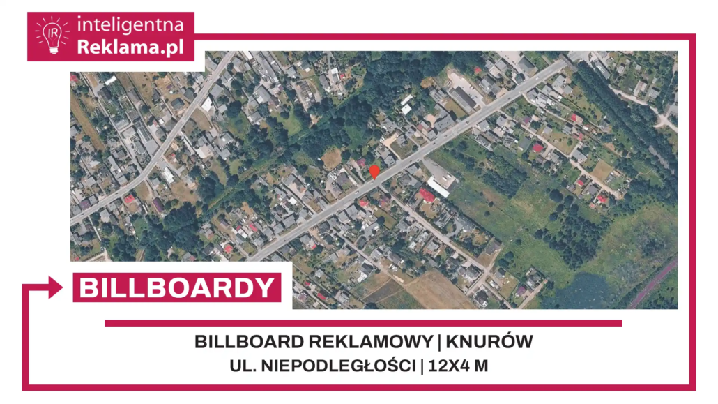 Lokalizacja reklamowa w Knurów przy ul. Niepodległości - powierzchnia 48 m²