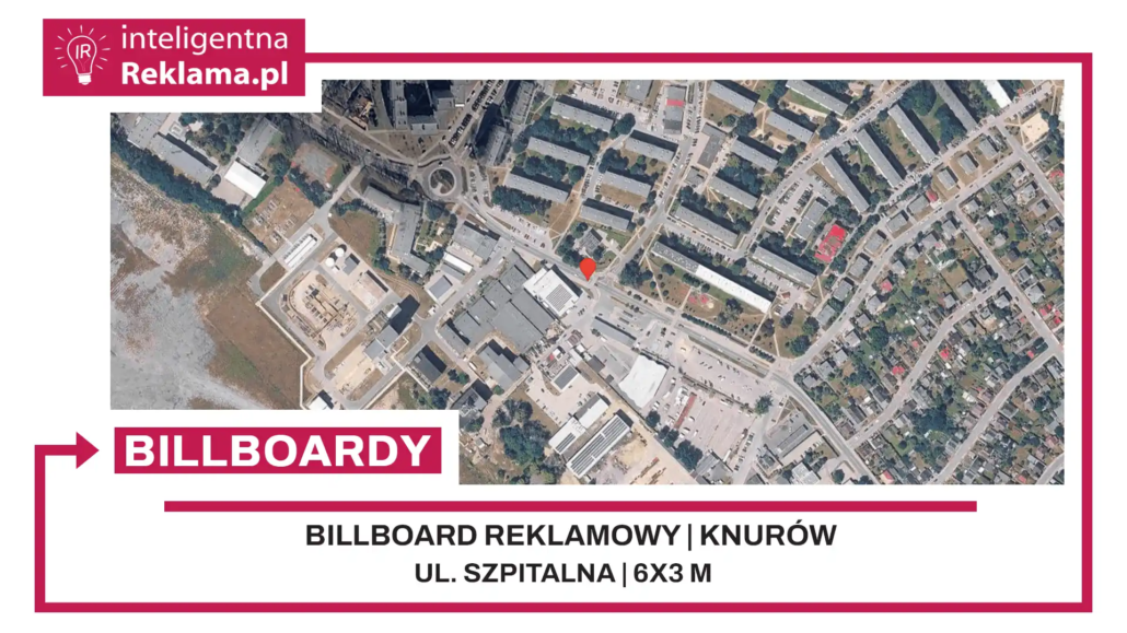 Lokalizacja reklamowa w Knurów przy ul. Szpitalna - powierzchnia 18 m²