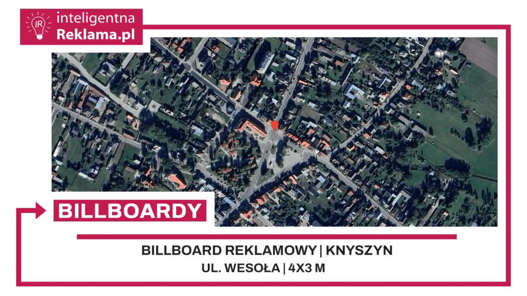 Lokalizacja reklamowa w Knyszyn przy ul. Wesoła - powierzchnia 12 m²