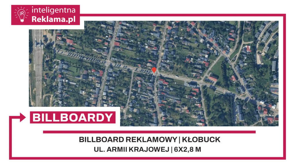 Lokalizacja reklamowa w Kłobuck przy ul. Armii Krajowej - powierzchnia 16,8 m²
