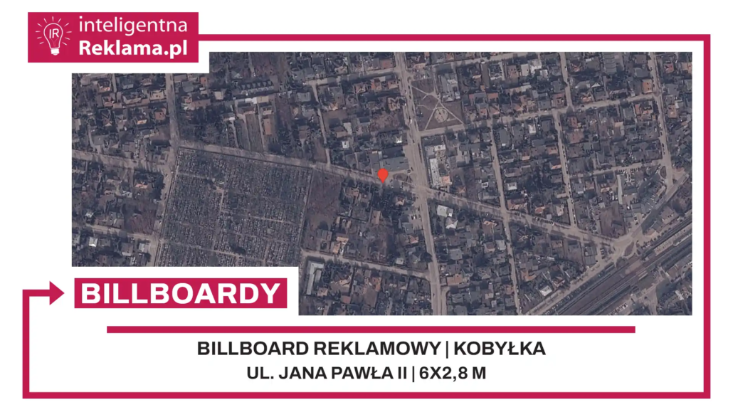 Lokalizacja reklamowa w Kobyłka przy ul. Jana Pawła II - powierzchnia 16,8 m²