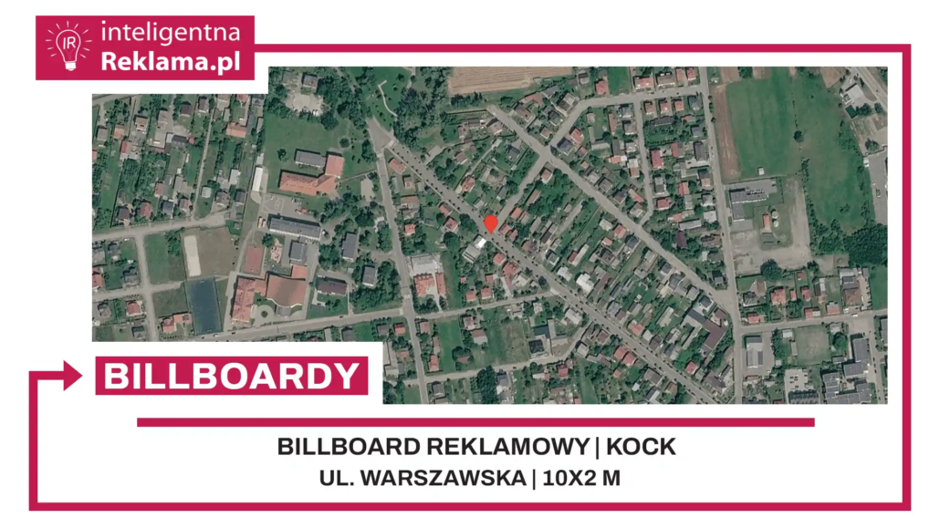 Lokalizacja reklamowa w Kock przy ul. Warszawska - powierzchnia 20 m²